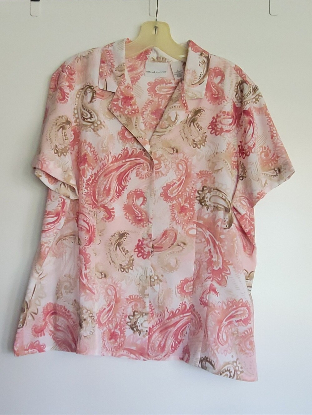 Alfred Dunner Paisley Blouse 18 New